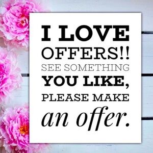 I love offers!
